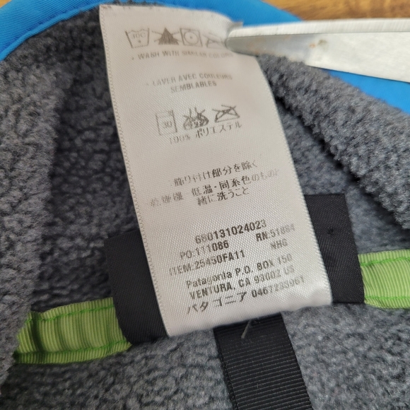 Patagonia Gray and Blue Synchilla Snap T pullover fleece - Picture 8 of 8